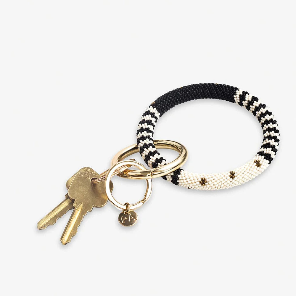 Chloe Striped Key Ring