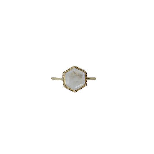 Sugarboo - Rainbow Moonstone Hexagon Ring