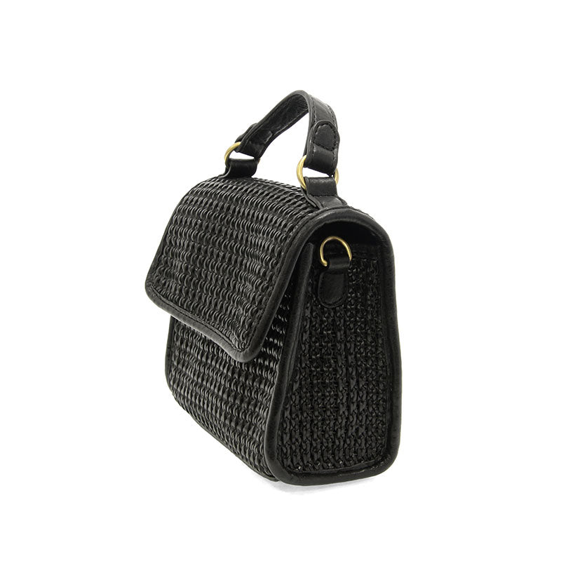 Freya Top Handle Flap Crossbody Braided Bag