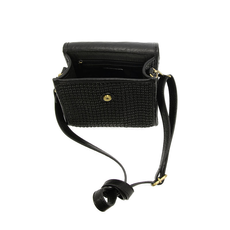Freya Top Handle Flap Crossbody Braided Bag