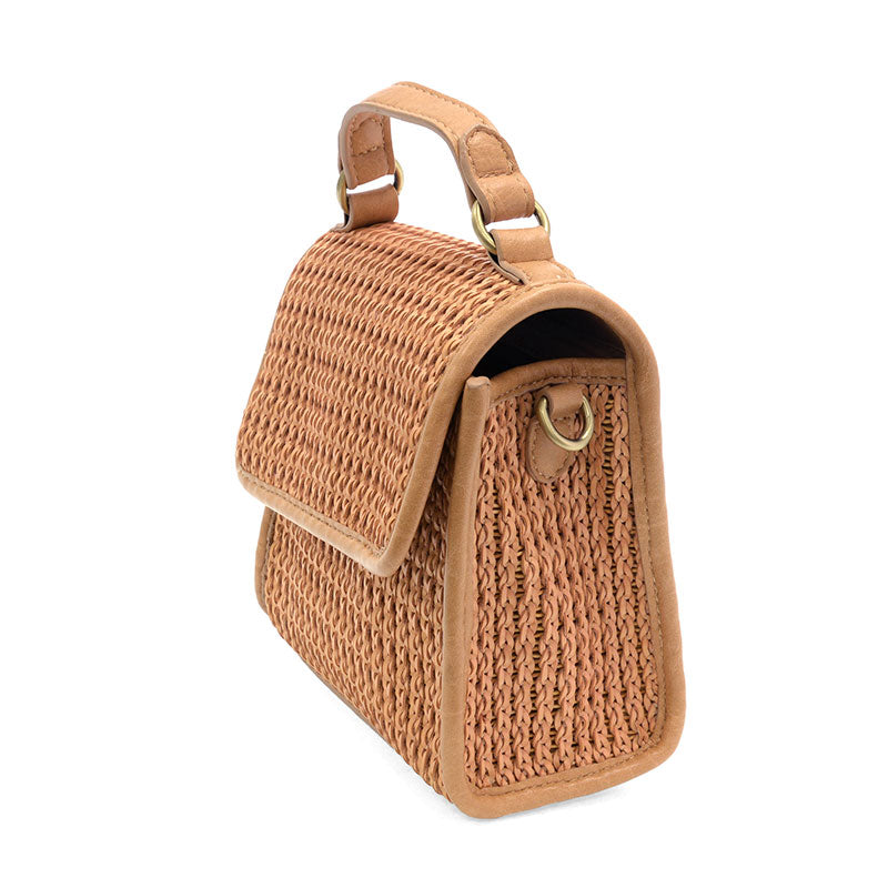 Freya Top Handle Flap Crossbody Braided Bag