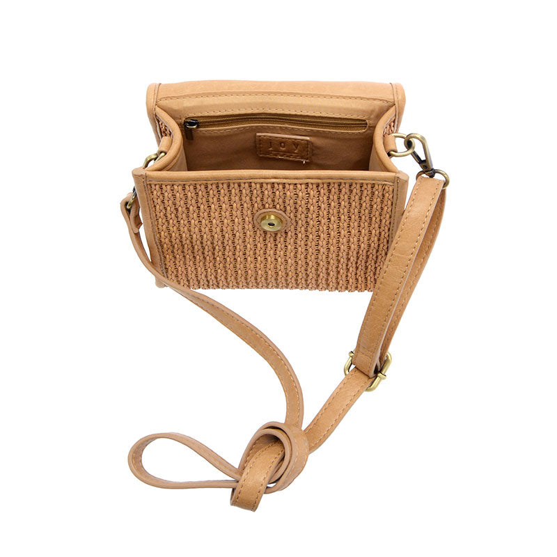 Freya Top Handle Flap Crossbody Braided Bag