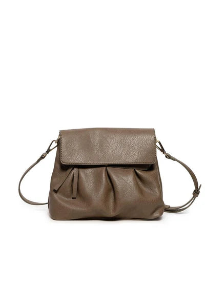 Adrienne Pleated Flap Crossbody