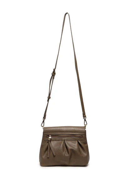 Adrienne Pleated Flap Crossbody
