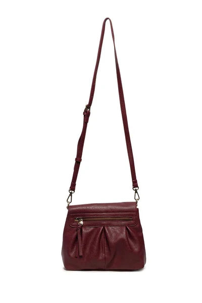 Adrienne Pleated Flap Crossbody
