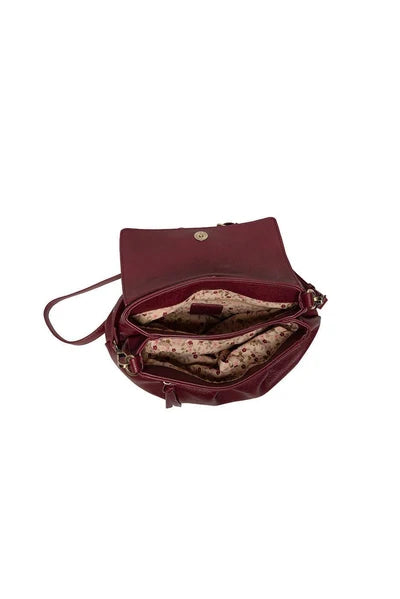 Adrienne Pleated Flap Crossbody
