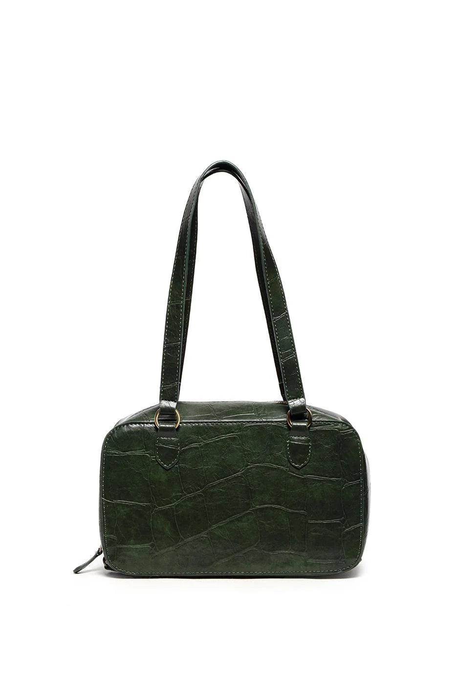 Jackie Faux Croc Bag