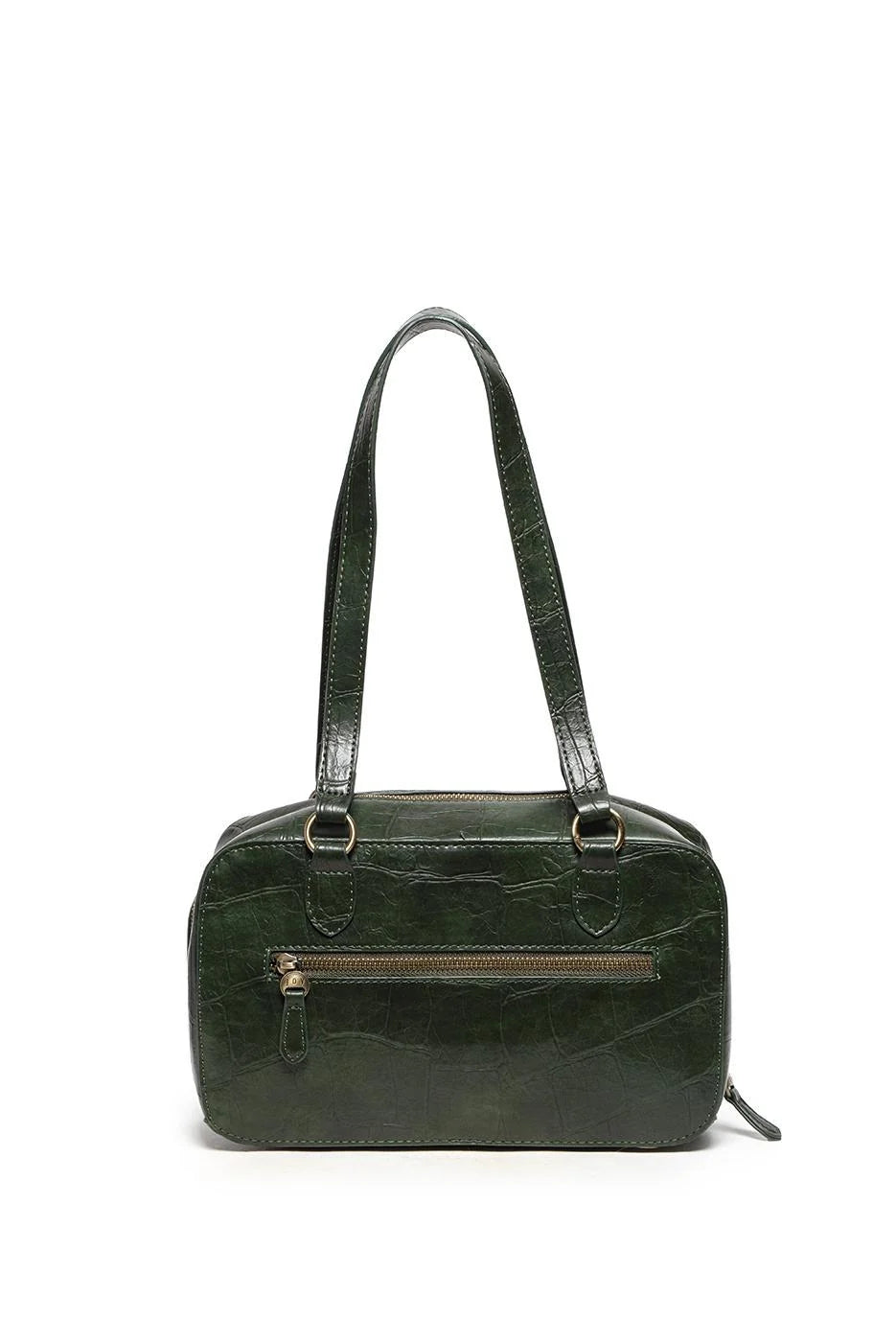 Jackie Faux Croc Bag