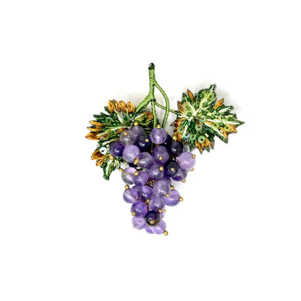 Trovelore Brooch - Malbec Grapes