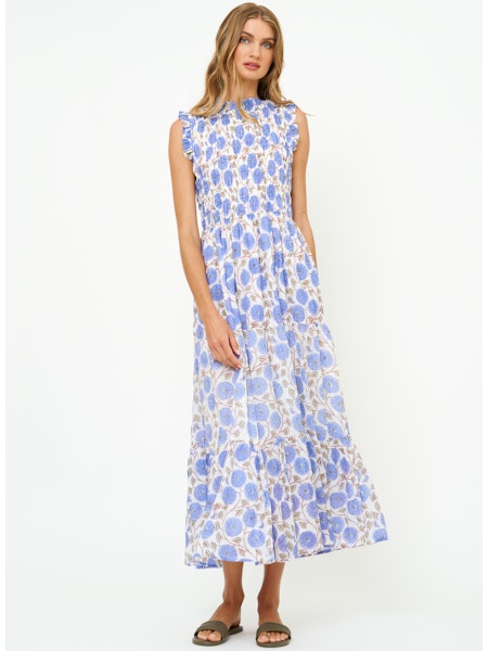 Oliphant - Sleeveless Smocked Maxi