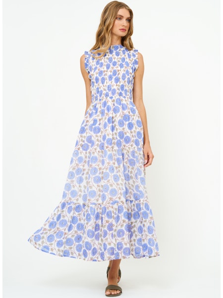 Oliphant - Sleeveless Smocked Maxi