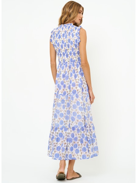 Oliphant - Sleeveless Smocked Maxi