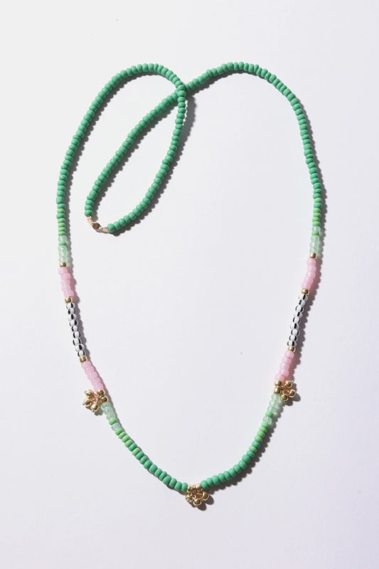 Iwona Ludyga - Palms Long Green Necklace