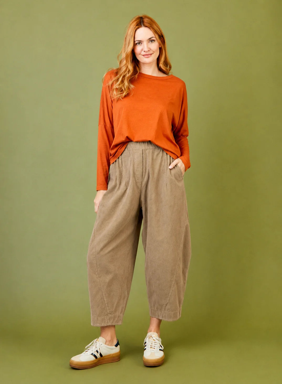 Olla Carrot Shape Baby Cord Pants