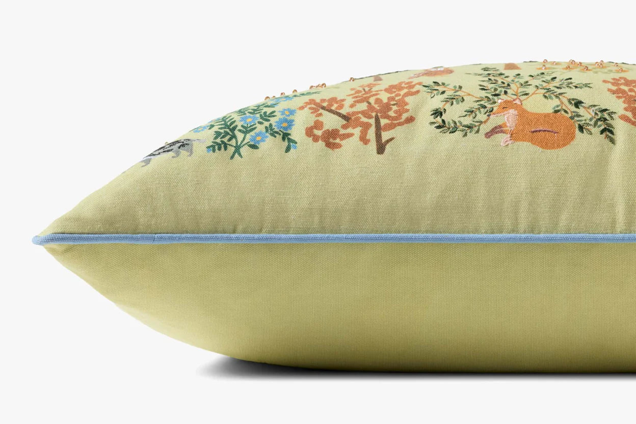 Rifle X Loloi Pillows: Woodland Forest Embroidered Pillow
