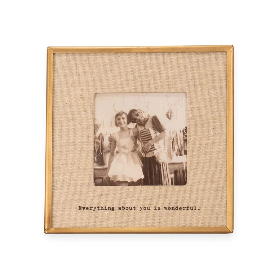 Brass Linen Picture Frame