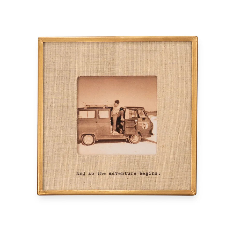 Brass Linen Picture Frame