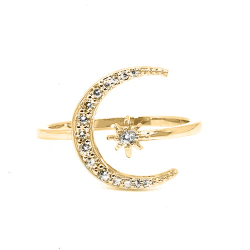Moon and Stars Ring
