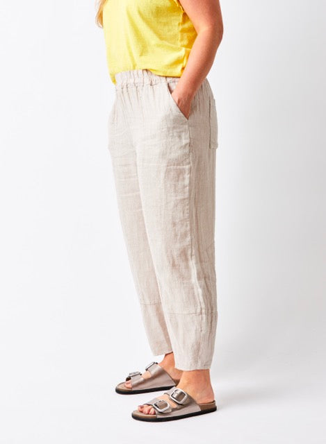 Suzy D- Sicily Carrot Linen Pants