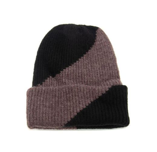 Colorblock beanie