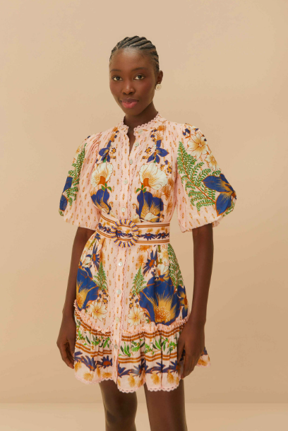 The Dream Garden Pink Mini Dress