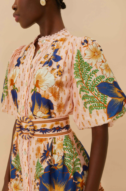 The Dream Garden Pink Mini Dress