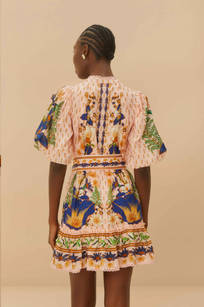 The Dream Garden Pink Mini Dress