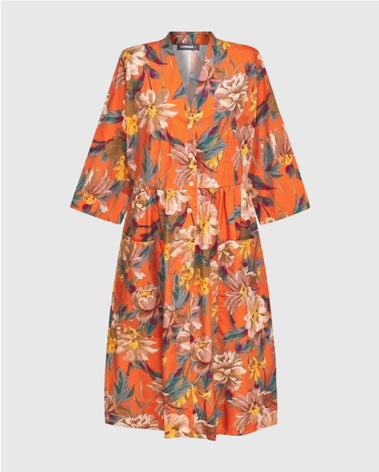 Floral Button-down Dress