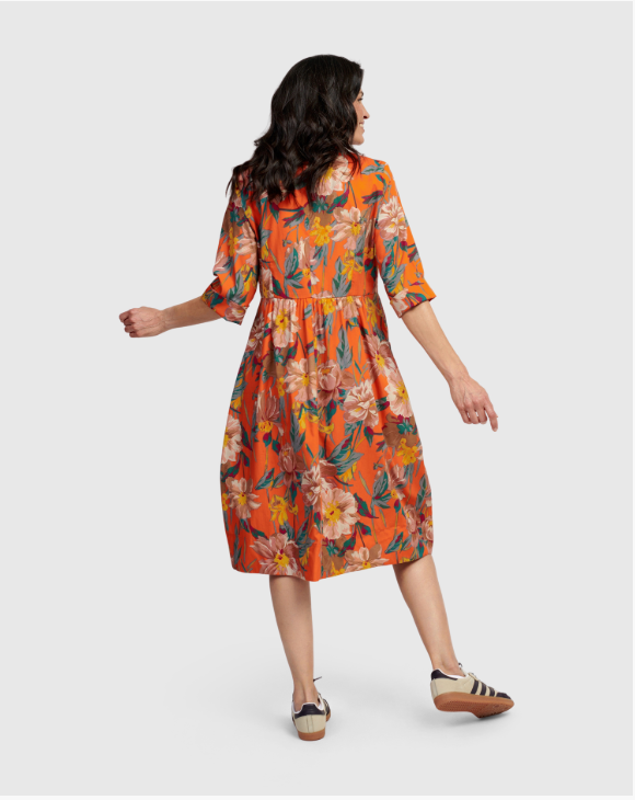Floral Button-down Dress