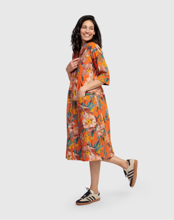 Floral Button-down Dress