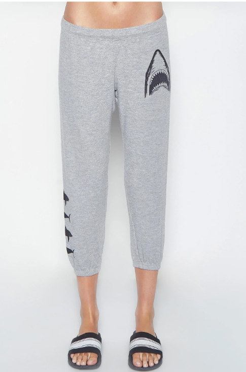 Alana Crop Sweatpant Shark