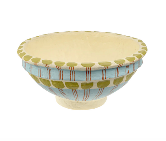 Painted Paper Mache Bowl