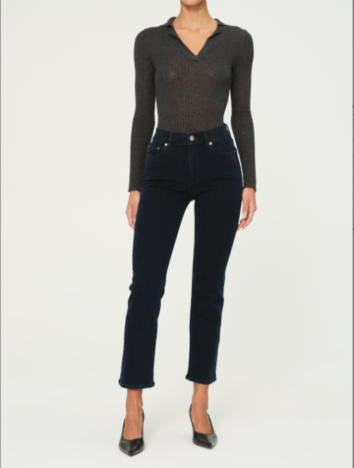 DL1961 Mara Straight Mid-Rise Instasculpt Ankle Jean
