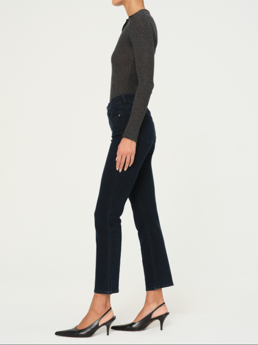 DL1961 Mara Straight Mid-Rise Instasculpt Ankle Jean