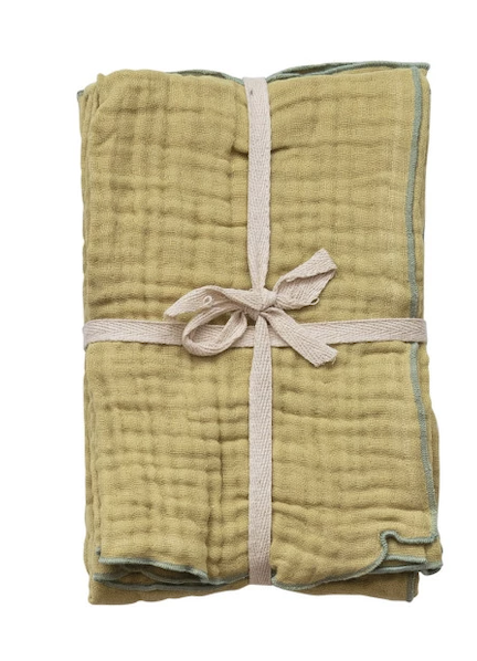 Woven Cotton Double Cloth Napkins S/4