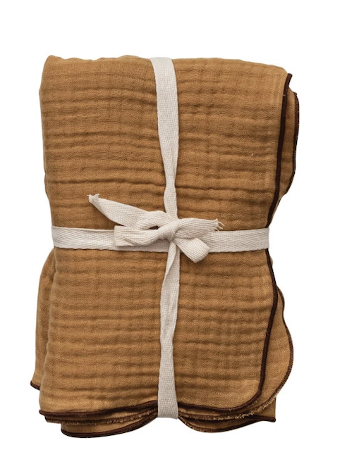 Woven Cotton Double Cloth Napkins S/4