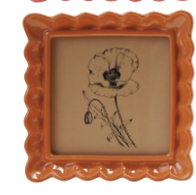 Ruffle Photo Frame, 4" x 4"