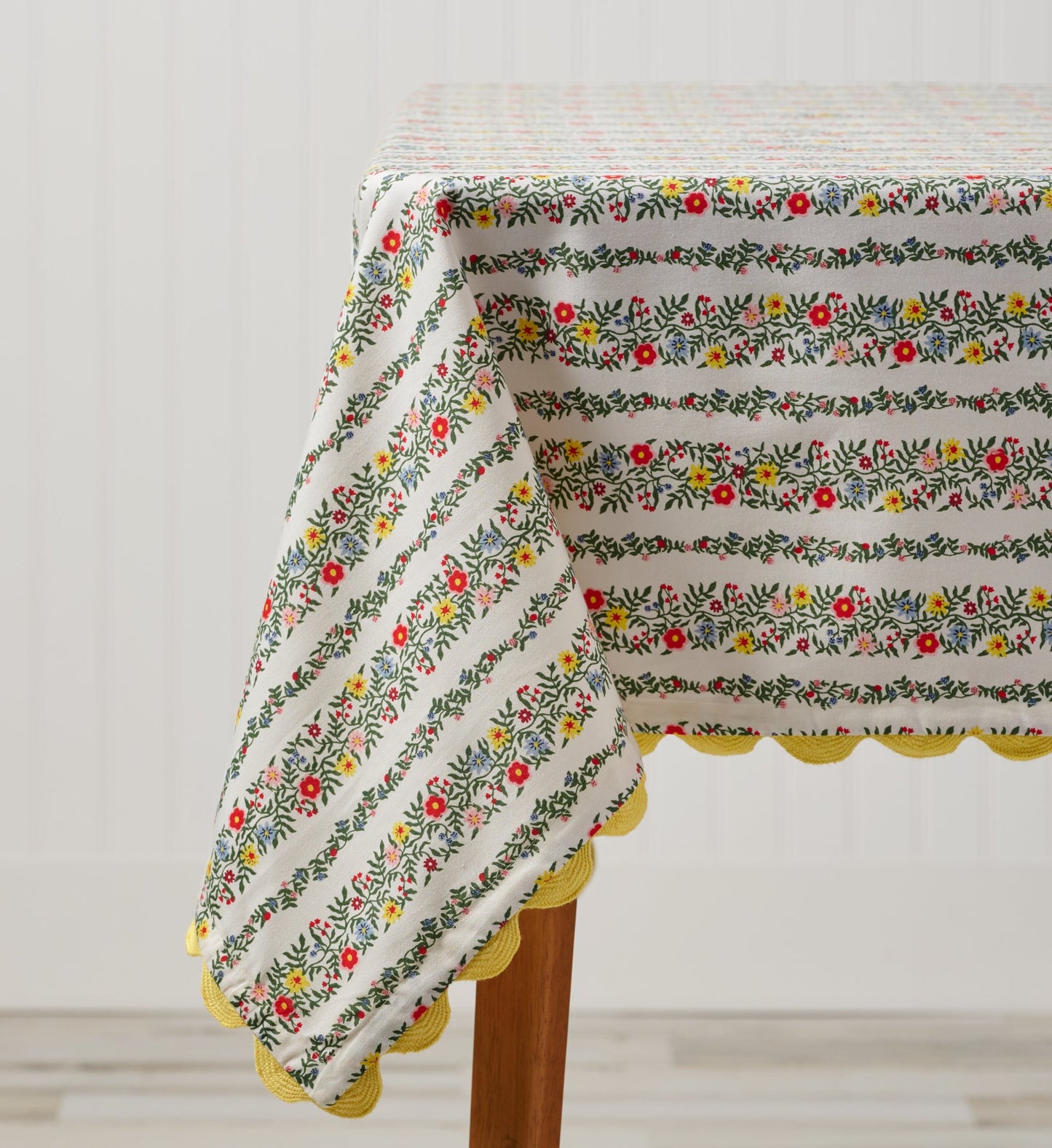 Rifle Paper Co. - Rosette Stripe Cotton Tablecloth