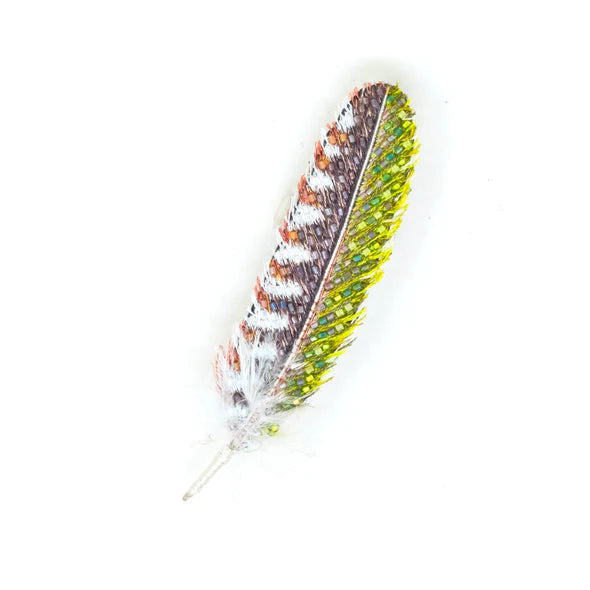 Trovelore Brooch - Woodpecker Feather