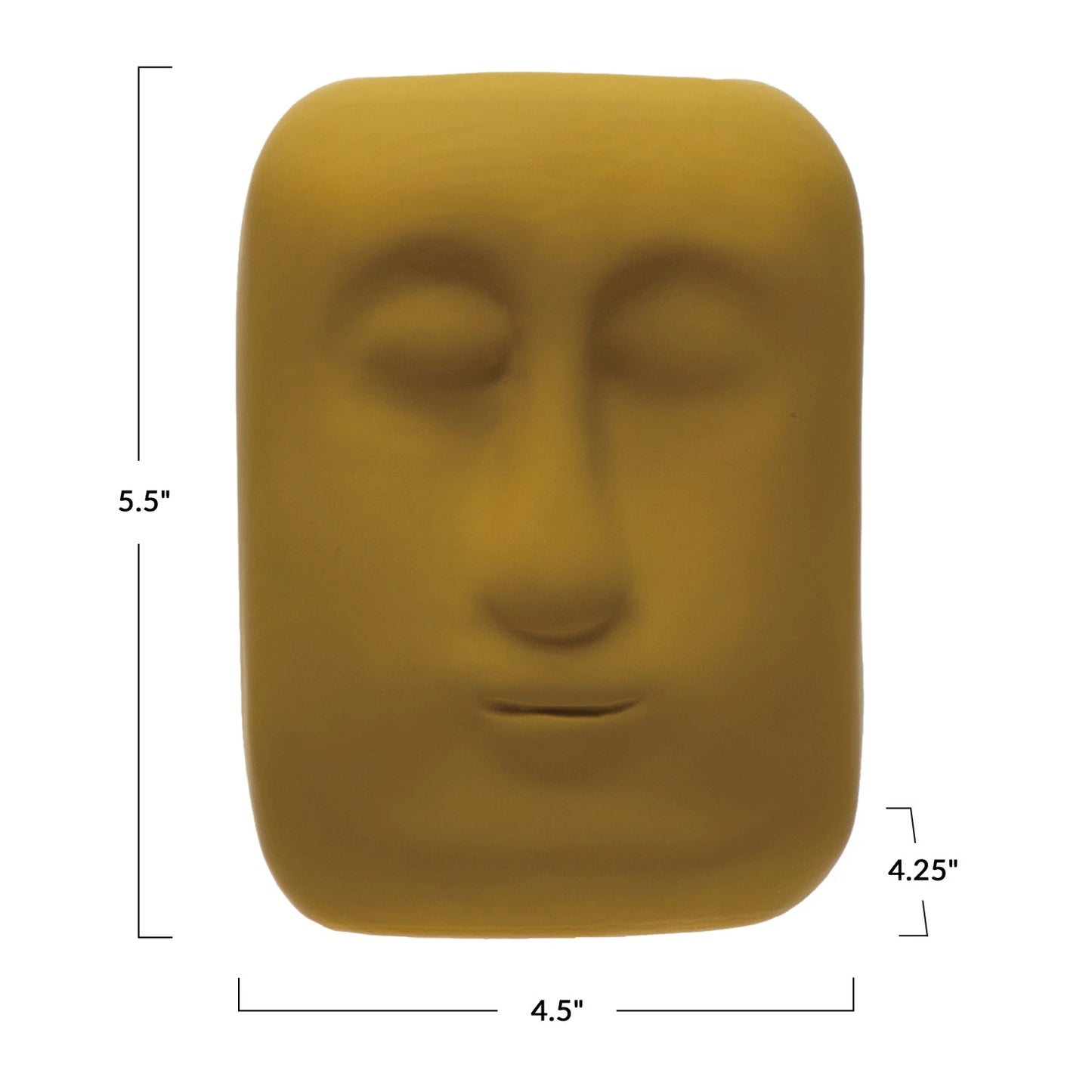 Stoneware Planter with Face