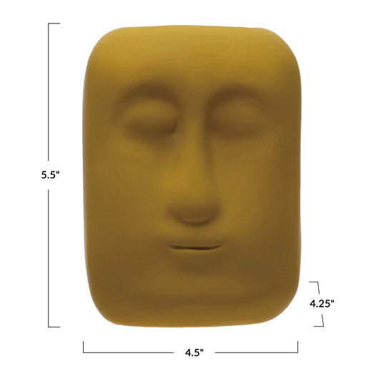 Stoneware Planter with Face