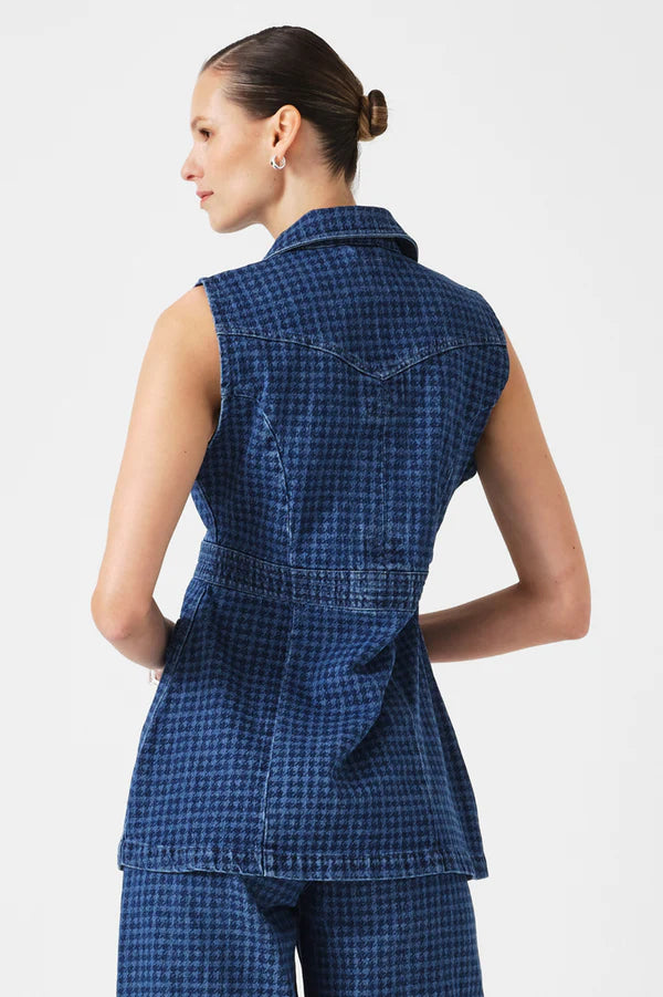 Seventy + Mochi - Ani Vest in Idaho Houndstooth