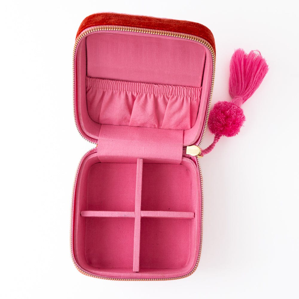 Ariel Heart Velvet Jewelry Box