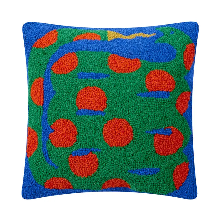 Cycle of Life Hooked Pillow - Elizabeth Olwen