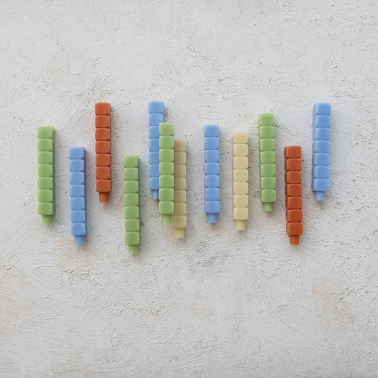 Block Taper Candles S/2