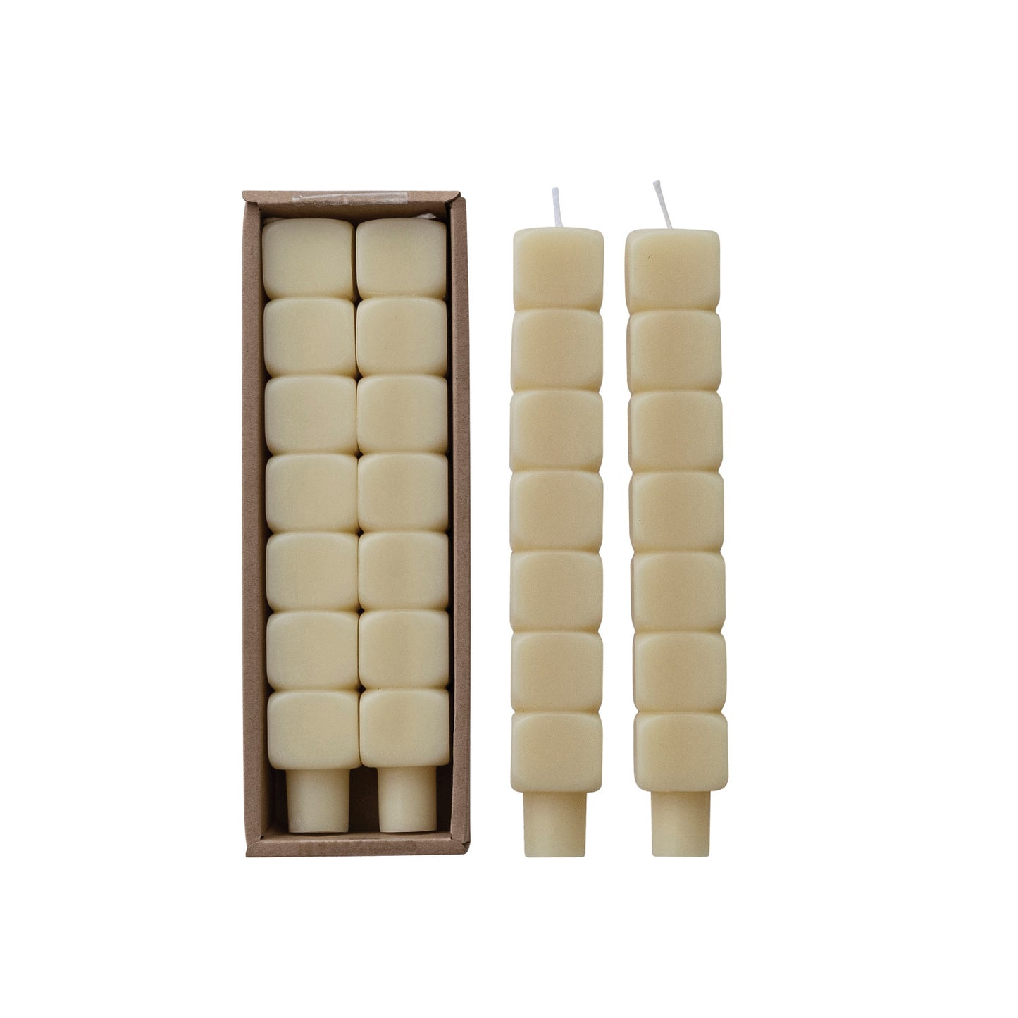 Block Taper Candles S/2