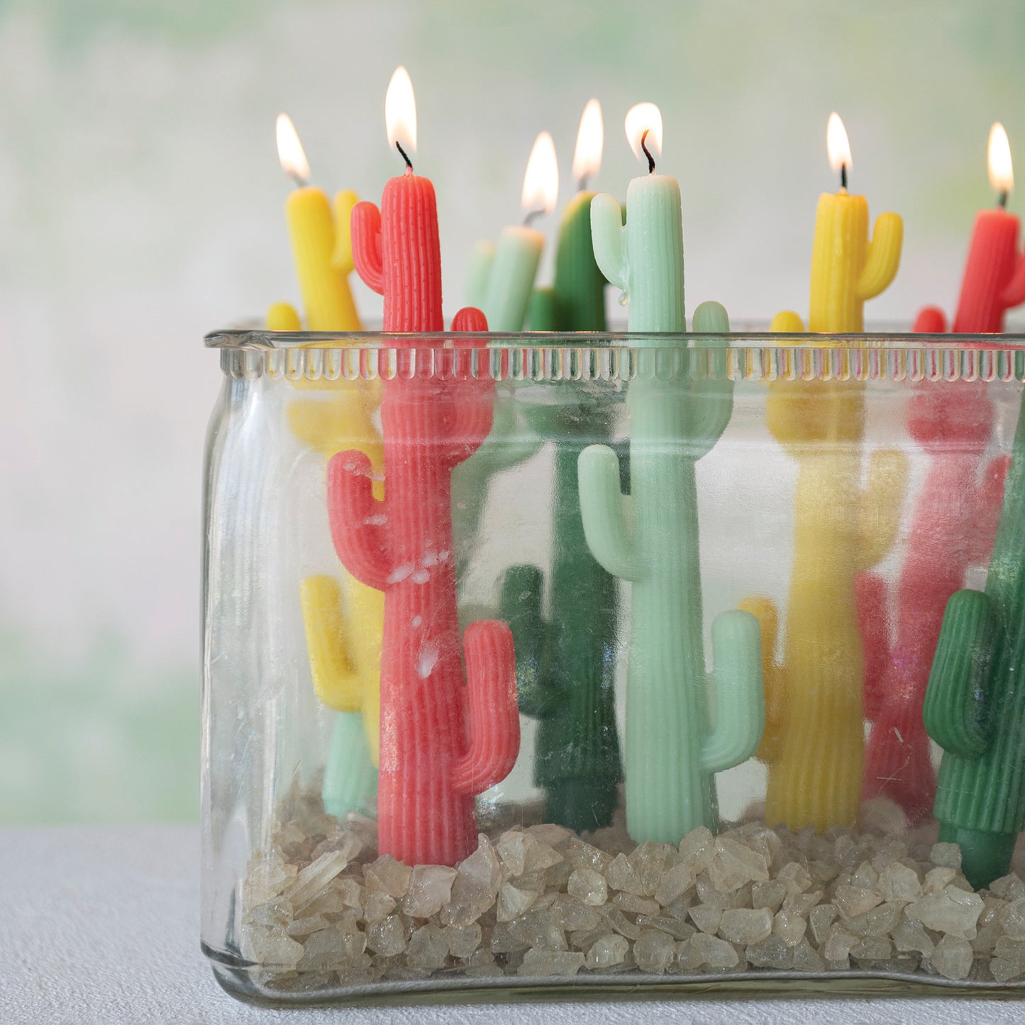 Cactus Taper Candles S/2