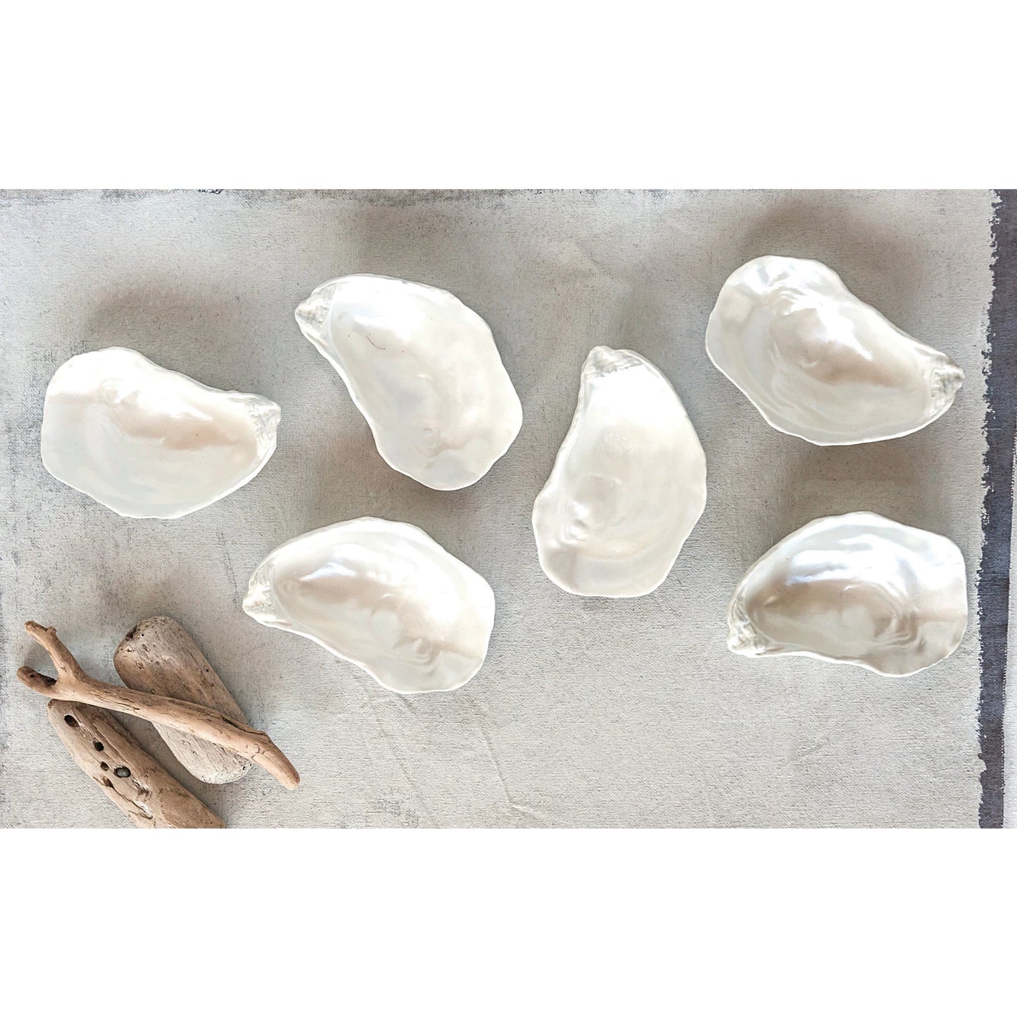 Ceramic Oyster Dish - Iridescent