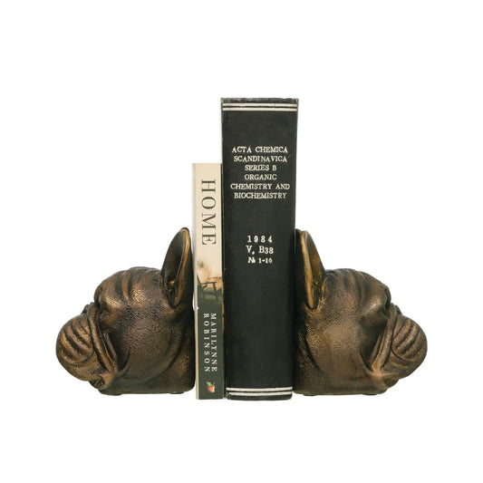 Bulldog Bookends  Set of 2