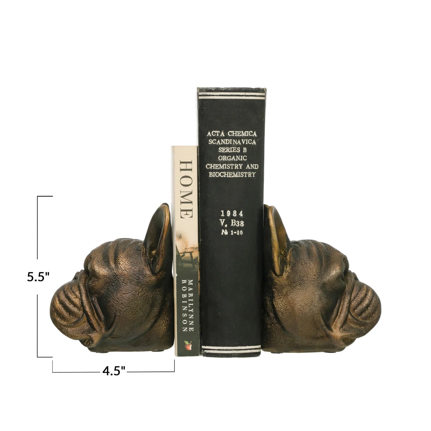 Bulldog Bookends  Set of 2